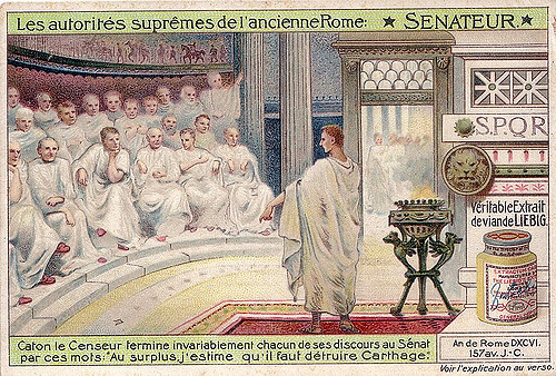 Bildliche Darstellung des römischen Senats